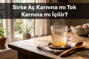 sirke aç karnına mı tok karnına mı içilir